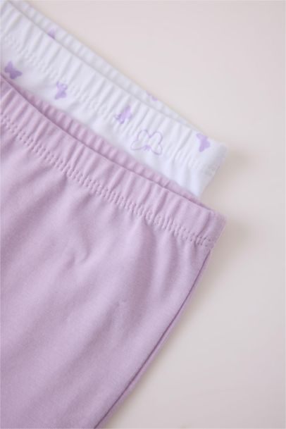 بوكسر بنات مطبوع قصة عادية من قطعتين