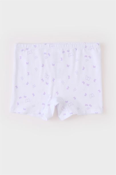 بوكسر بنات مطبوع قصة عادية من قطعتين