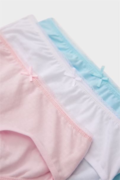 كيلوت سليب بنات مضلع من 3 قطع