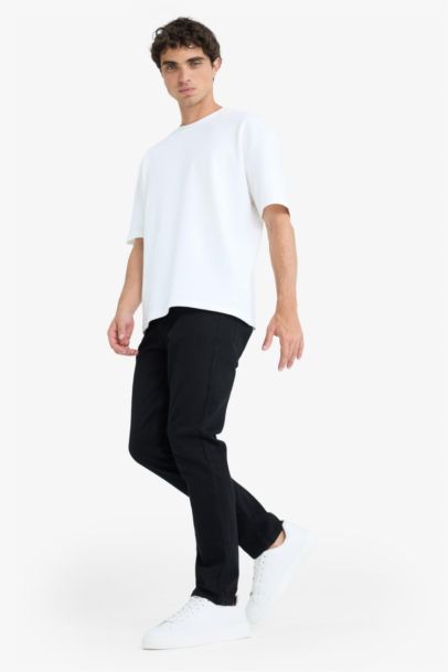 Pedro Slim Fit Dar Kalıp Normal Bel Dar Paça Jean Pantolon