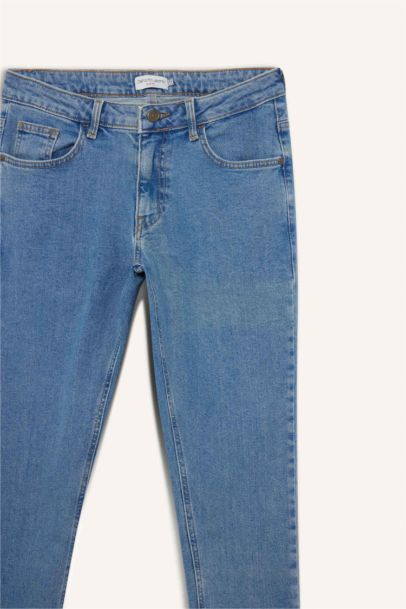 Pedro Slim Fit Dar Kalıp Normal Bel Dar Paça Jean Pantolon