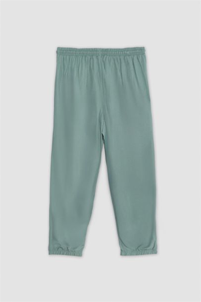 Jogger Fit Regular Waist Ankle Length Viscose Trousers