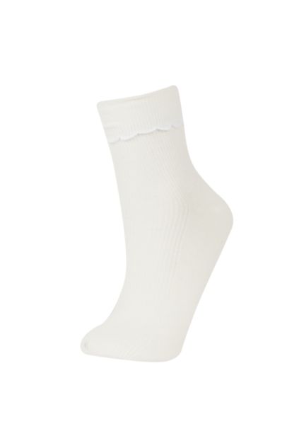 جوارب نسائية طويلة من قطن - قطعتين