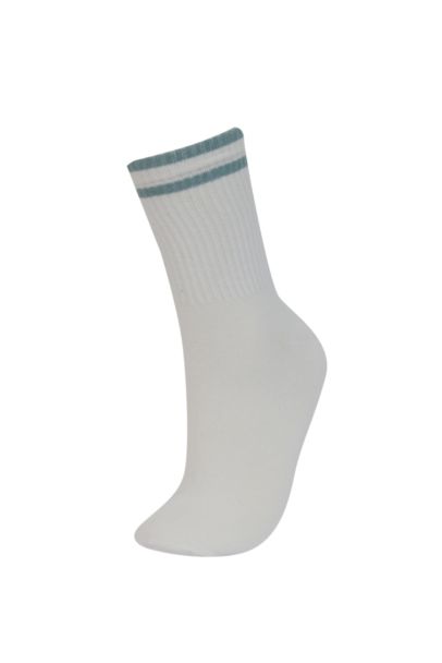 Woman Comfortable Elastic 3 Piece Cotton Long Socks