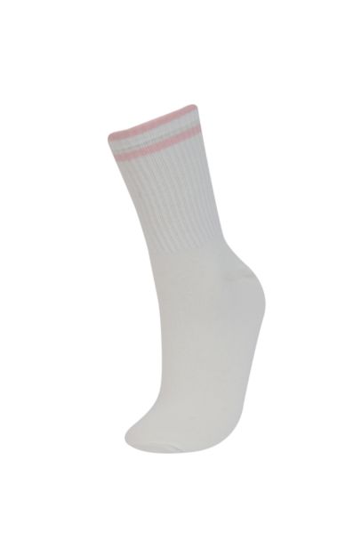 Woman Comfortable Elastic 3 Piece Cotton Long Socks