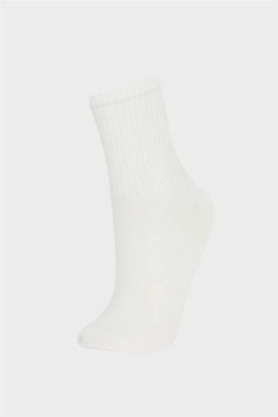 Woman Comfortable Elastic 3 Piece Cotton Long Socks