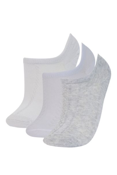 Woman 3 Piece Cotton Sneaker Socks