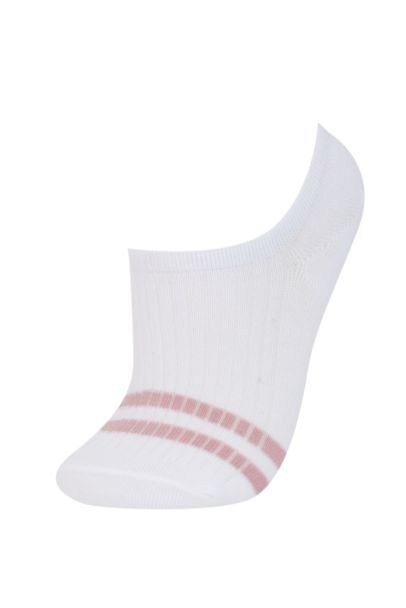 Woman Striped 5 Piece Step Socks