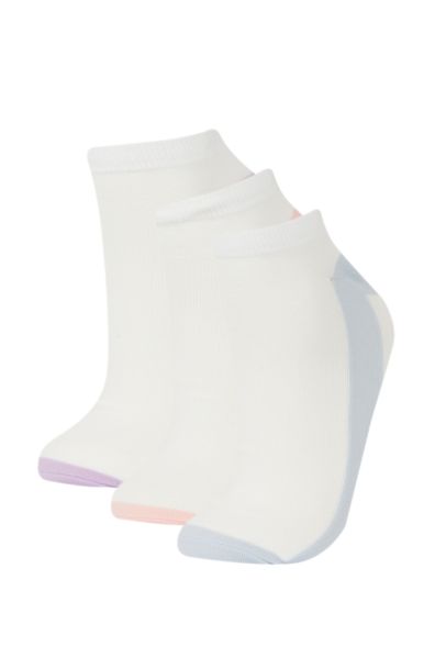 Woman 3 Piece Cotton Ankle Socks