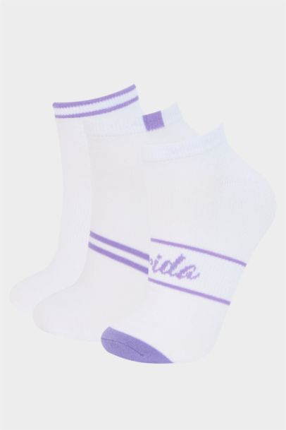 Woman 3 Piece Cotton Ankle Socks
