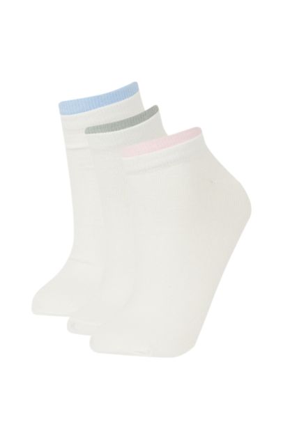 Woman 3 Piece Cotton Ankle Socks