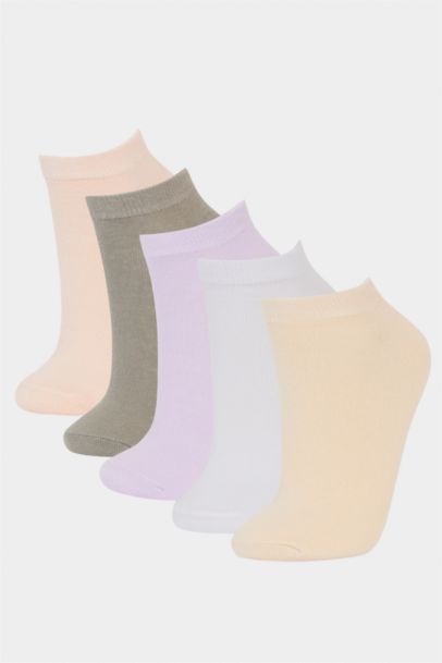 Lot de 5 Chaussettes courtes en coton pour femme