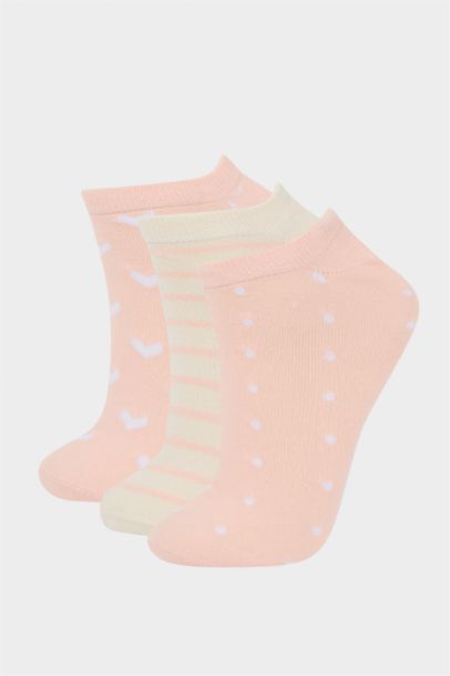 Woman 3 Piece Cotton Ankle Socks