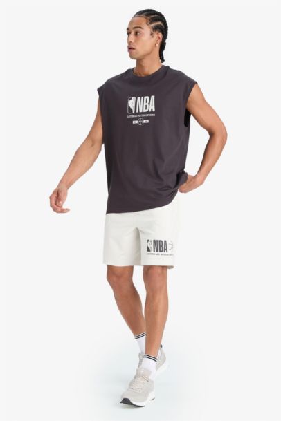 Шорты DeFactoFit NBA Wordmark стандартного кроя