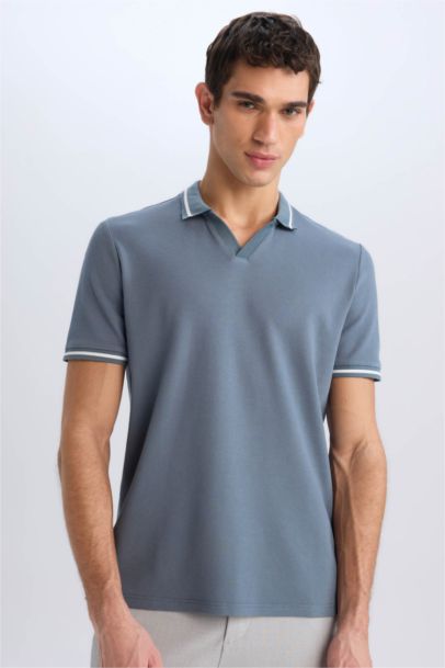 تيشيرت بولو نص كم قصة عادية