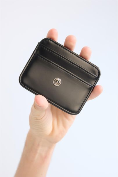 Woman Faux Leather Business Card Wallet