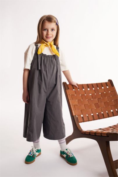 Girl Poplin Jumpsuit