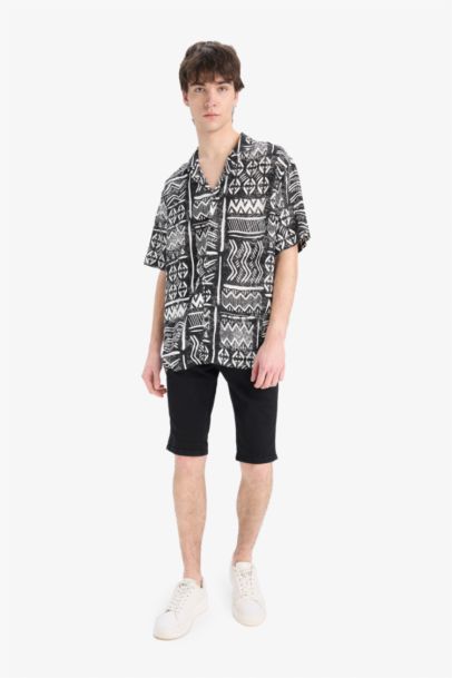 قميص صيفي نص ردن قصة عادية بياخة عالية