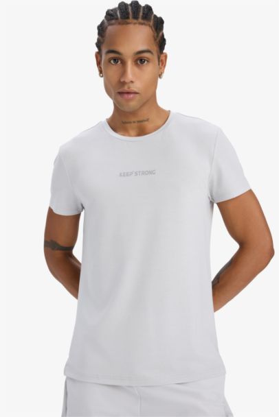 DeFactoFit Slim Fit Crew Neck Sports T-Shirt
