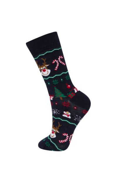 جوارب طويلة قطن رجالي - قطعتين