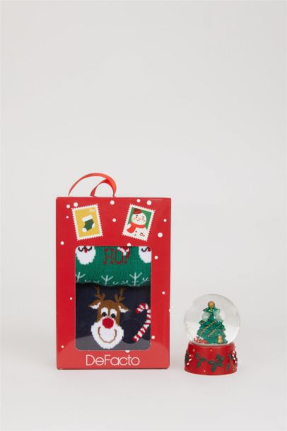 جوارب طويلة قطن رجالي - قطعتين