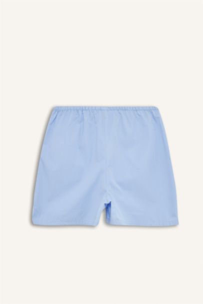 Çizgili Kısa Boy Poplin 2'li Şort Alt