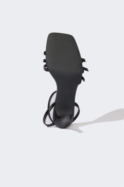 Sandales à talons en similicuir pour femme