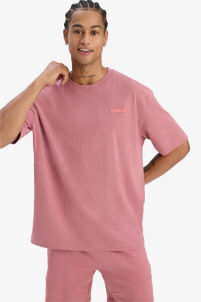 DeFactoFit Oversize Fit Printed Sports T-Shirt