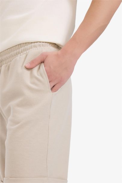 Short Bermuda basique à coupe régulière pour homme