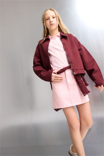 Girl Gabardine Standard Fit Skirt