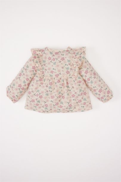 Chemise fleurie pour bébé fille
