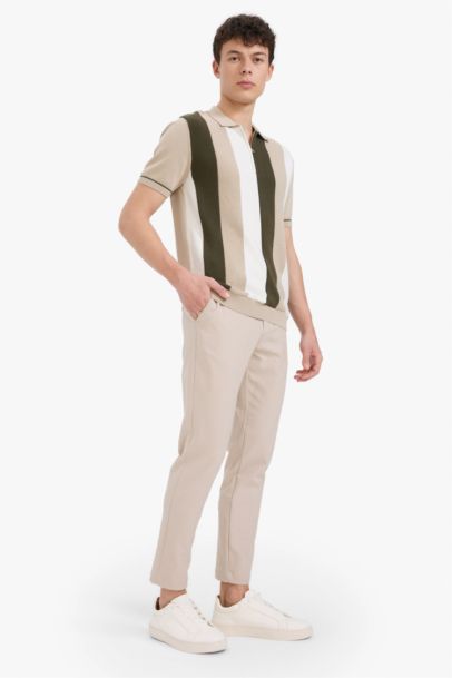 Standard Fit Polo Collar Knitwear Polo T-Shirt