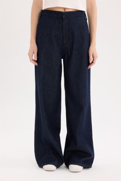Wide Leg High Waist Long Jeans