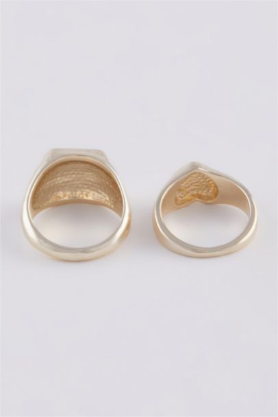 Woman 2 Piece Gold Rings