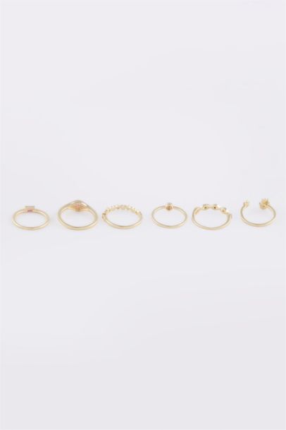 Kadın 6'lı Gold Yüzük