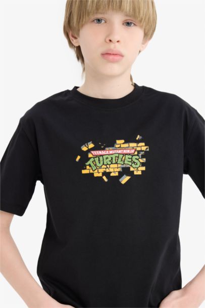 T-shirt imprimé au dos à col rond pour garçon