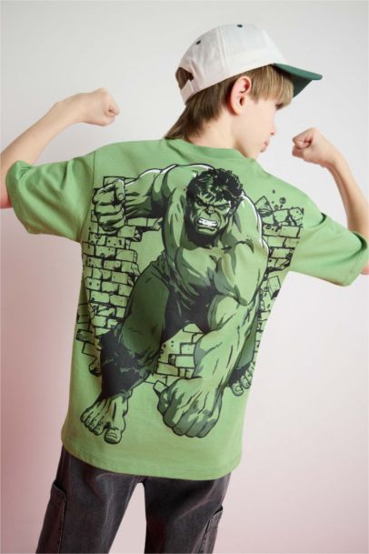 T-shirt imprimé Marvel Avengers à col rond pour garçon