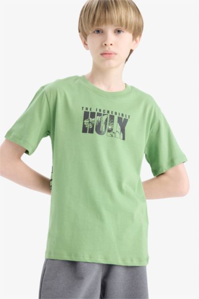 T-shirt imprimé Marvel Avengers à col rond pour garçon