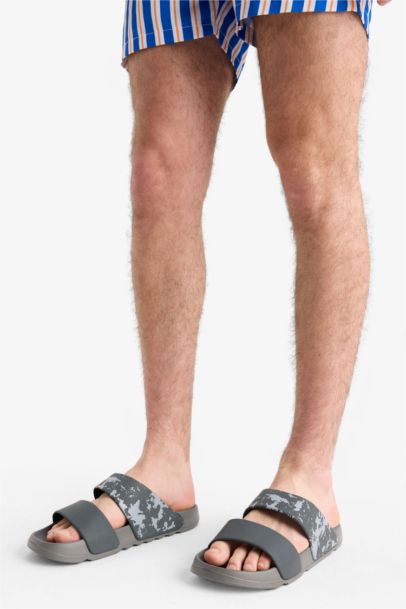 Erkek Düz Taban Çift Bantlı Eva Terlik