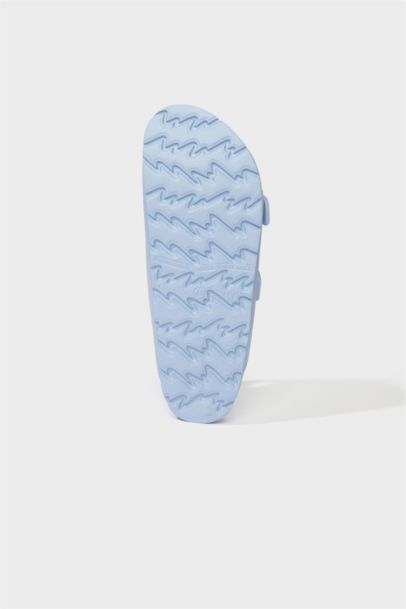 Woman Flat Sole Double Strap Eva Slippers