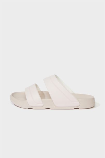 Woman Flat Sole Double Strap Eva Slippers