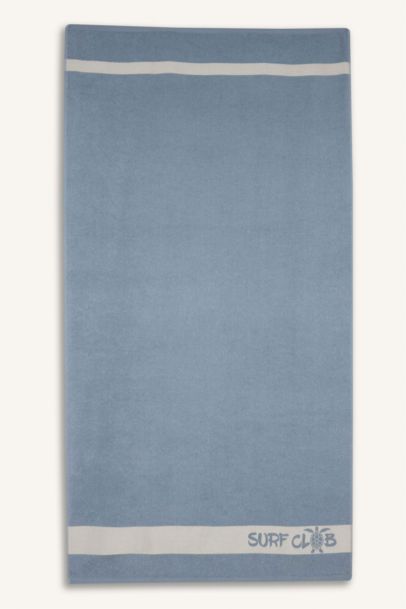 Boy Slogan Printed Cotton Beach Towel