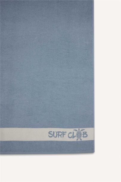 Boy Slogan Printed Cotton Beach Towel