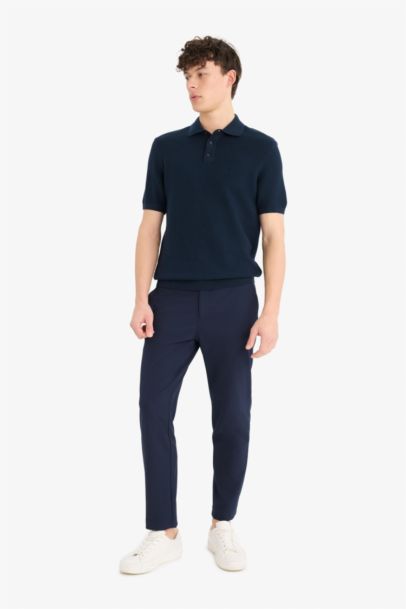 Standard Fit Polo Collar Knitwear Polo T-Shirt