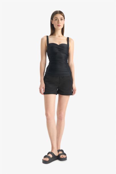 Regular Fit Askılı Tankini-Fall in Love