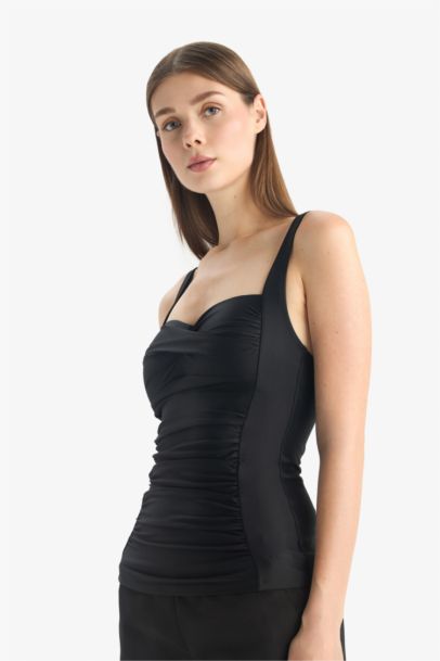 Regular Fit Askılı Tankini-Fall in Love