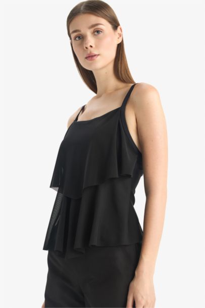 Regular Fit Tül Tankini