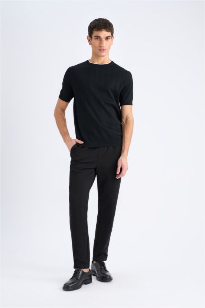 تيشيرت تريكو نص ردن قصة عادية بياخة مستديرة