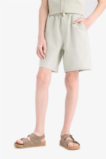 Beli Lastikli Şort Erkek Çocuk