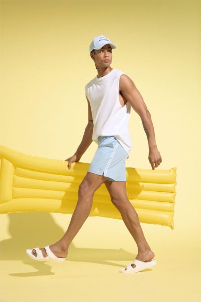 Man Flat Sole Double Eva Slippers